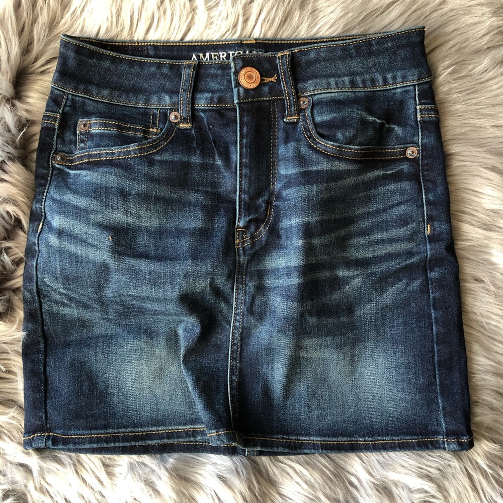 American eagle denim mini skirt NWOT